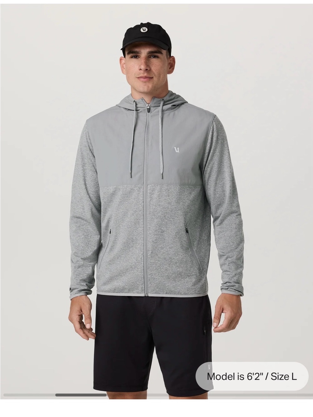 Vuori Sunday Element Jacket grey size XL